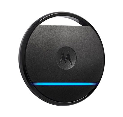 motorola connect coin with selfie button and key/phone finder black